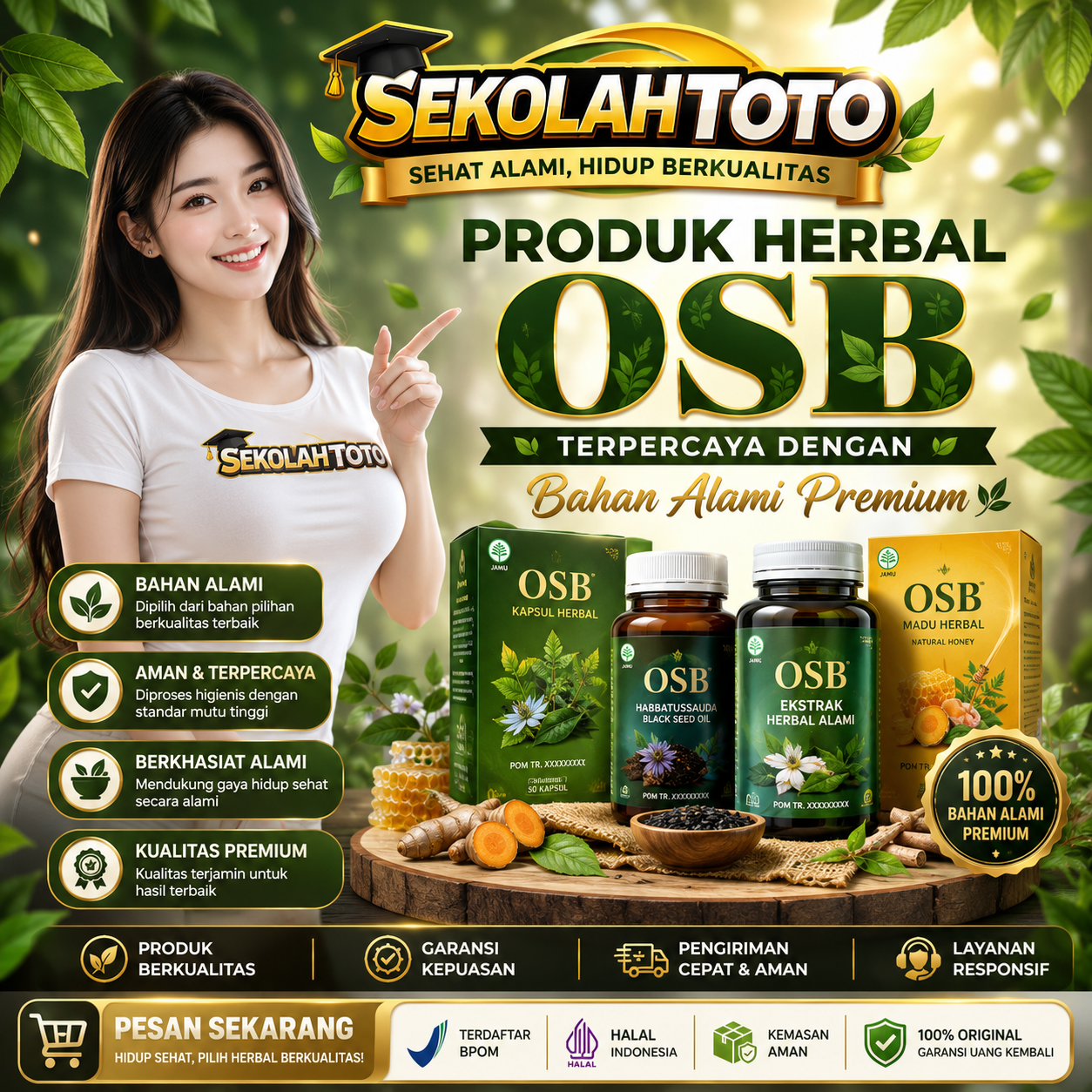 SEKOLAHTOTO - Produk Herbal OSB Terpercaya dengan Bahan Alami Premium